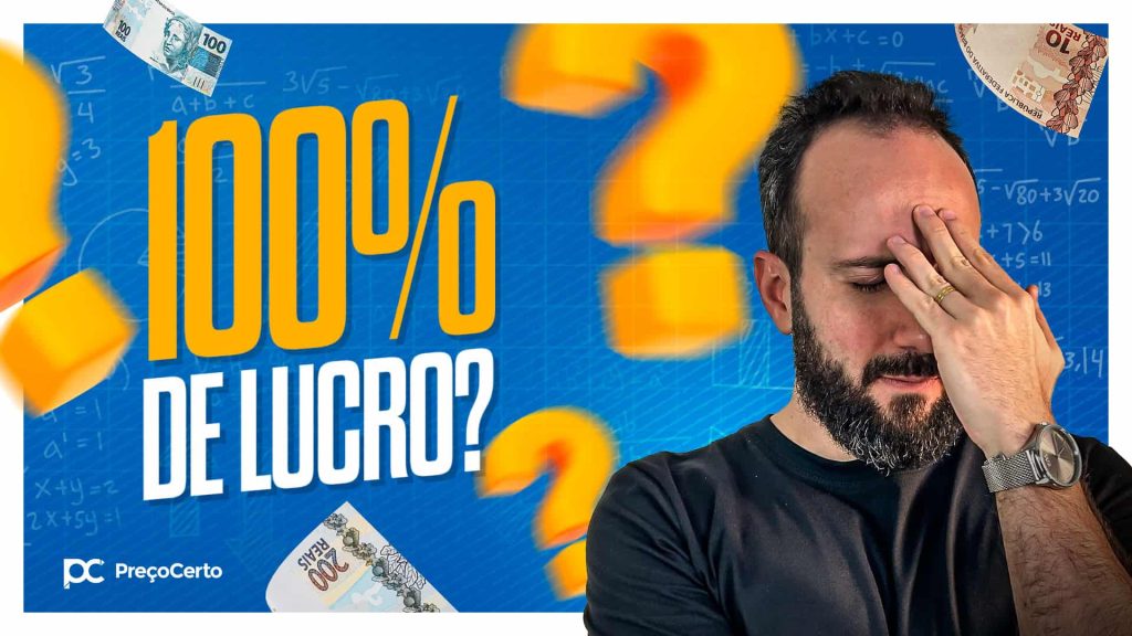 margem de lucro de 100